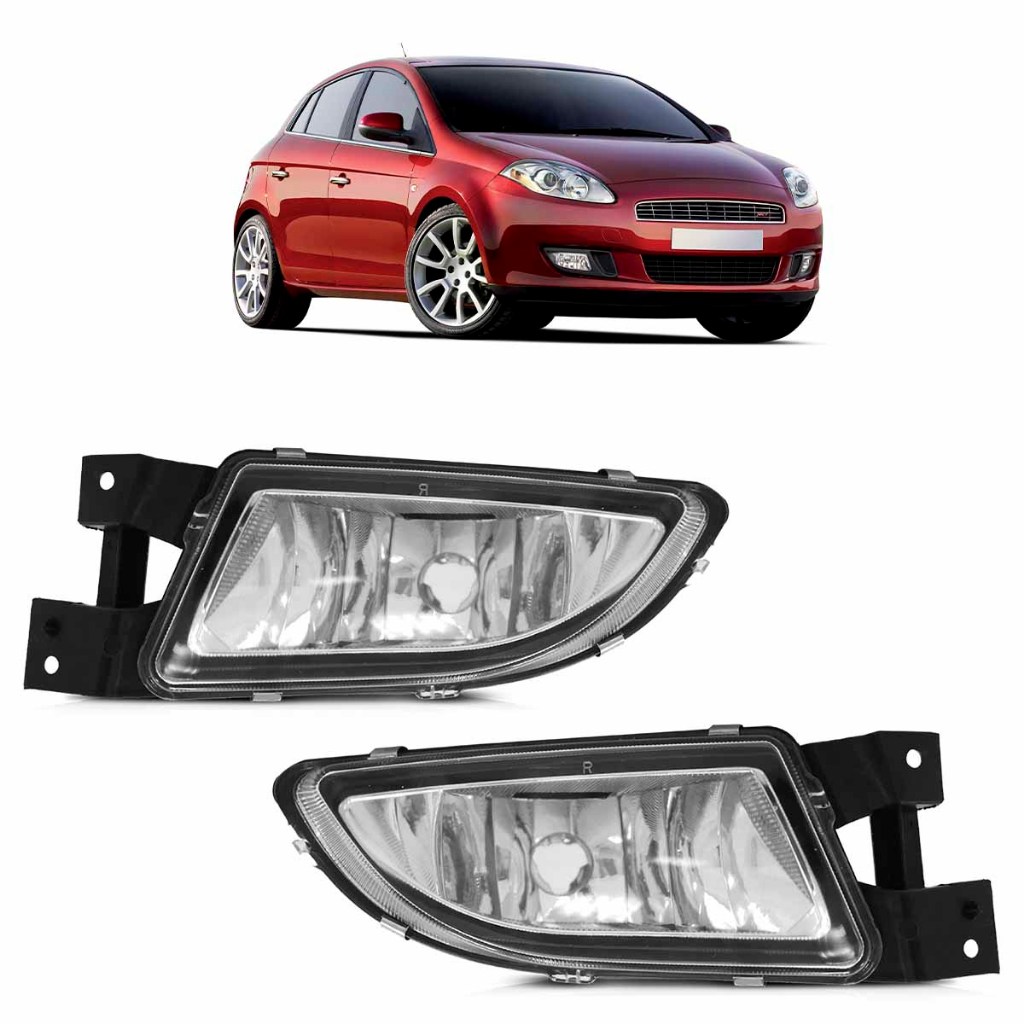 Farol Milha Auxiliar Bravo 2010 2011 2012 2013 2014 2015 Lente Lisa Vidro em Oferta na Shopee