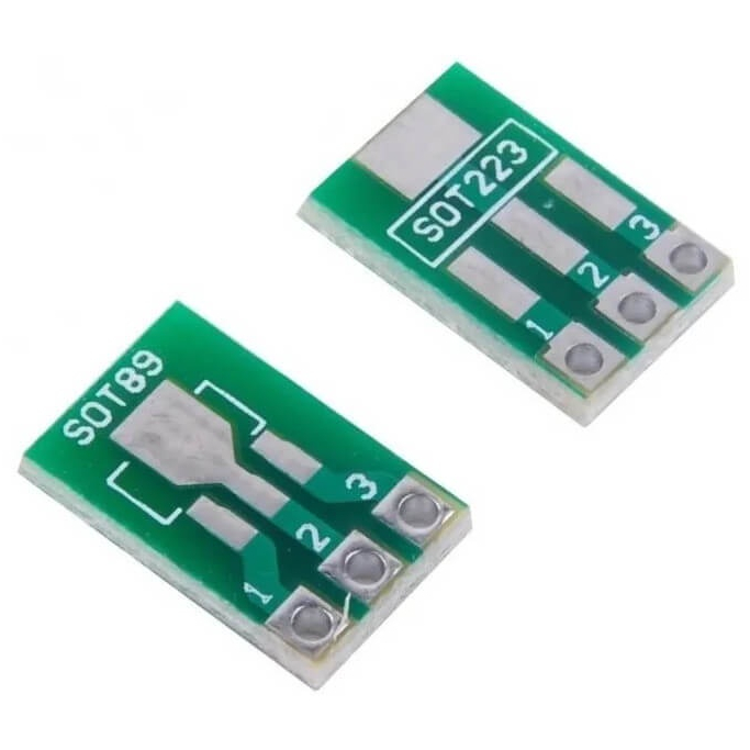 Conector Adaptador 100 SMD sot89 para DIP sot223Conexão Rápida Projetos Eletrônicos Prototipação