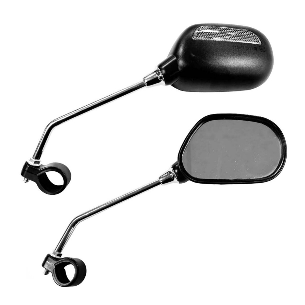 Espelho Retrovisor Bike Mobilete Bikelete Grande Ajustável Semi Articulado Retangular com Refletor Noturno Elleven Bicicleta Tipo Moto