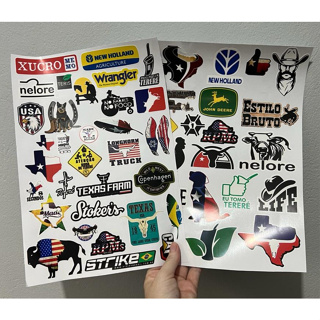 Kit 2 Cartelas Adesivos Tereré Garrafa Térmica Country Cowboy em Oferta na Shopee