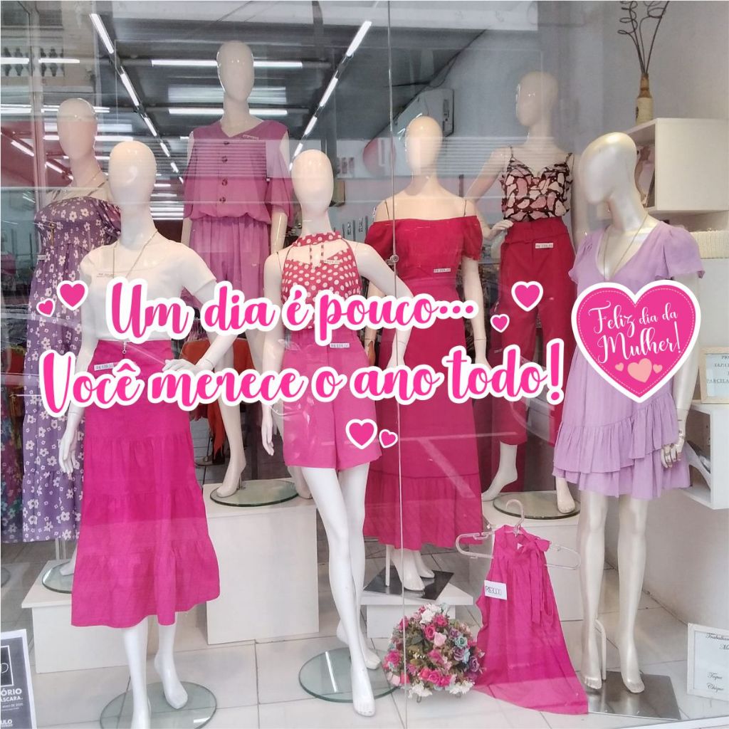 Adesivo Vitrine Dia das Mulheres N1 em Oferta na Shopee