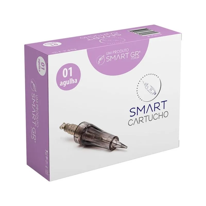 Cartucho Smart Derma Pen Preto 01  cx 10 Smart GR