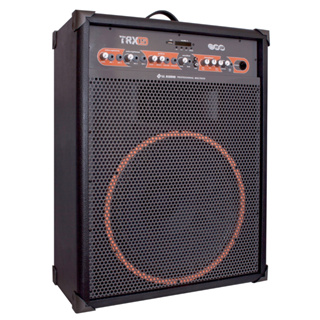 caixa amplificada profissional bluetooth, usb, radio, cubo guitarra violão mic ll audio trx-15 120wr em Oferta na Shopee