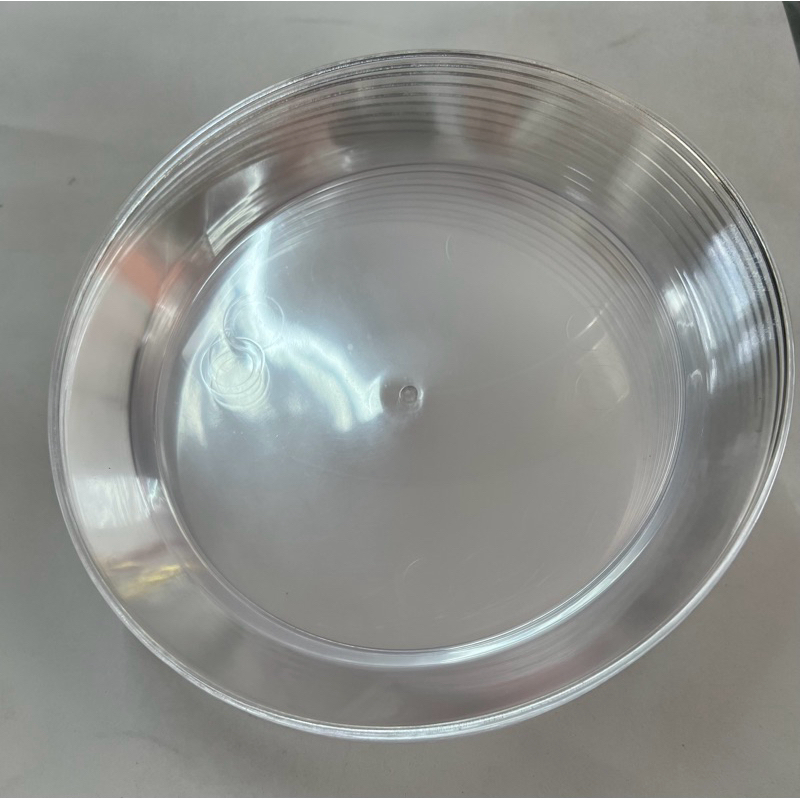 150 pratos acrílico descartável 15 centímetros sobremesa