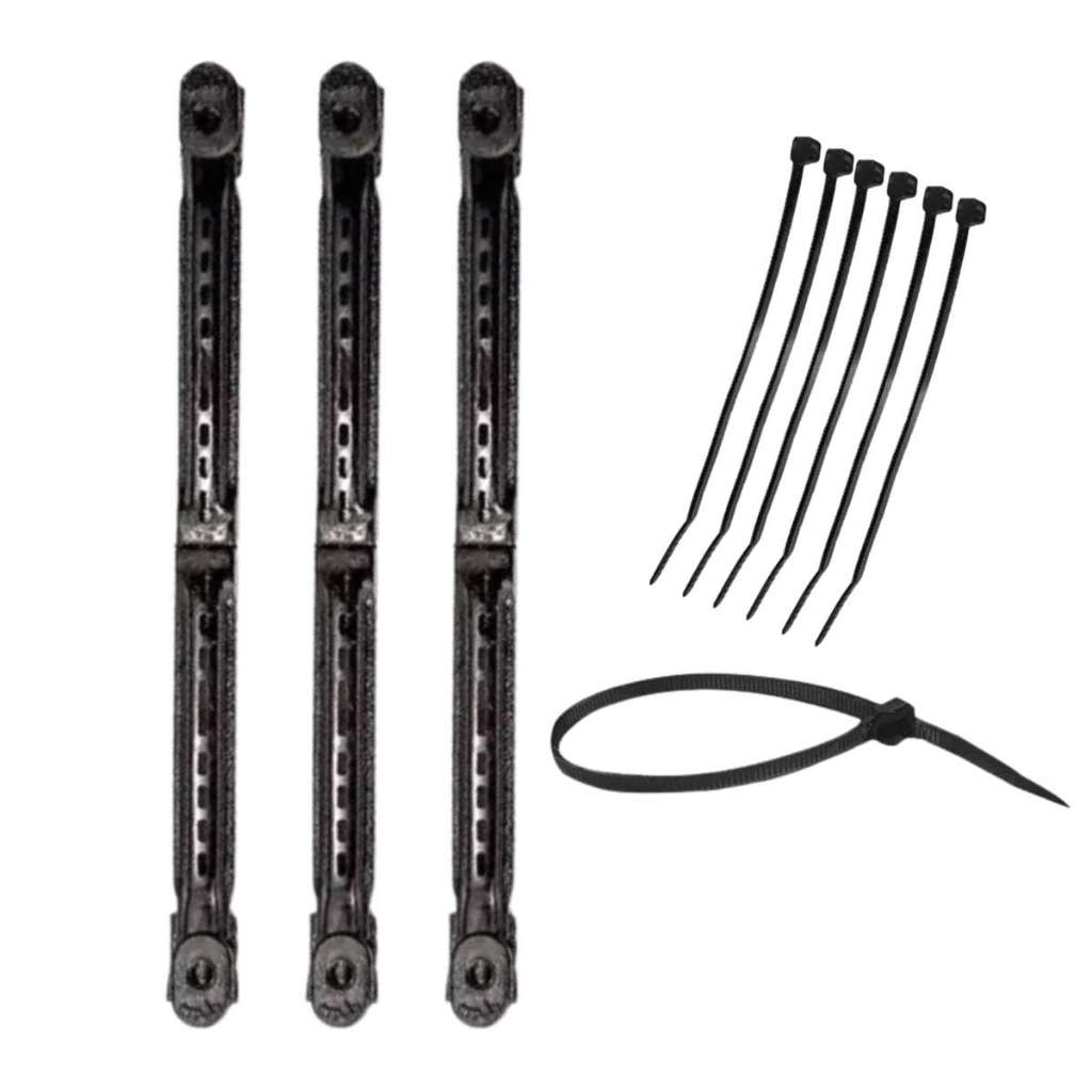 Kit 3 Enroladores para Vara Telescópica com Abraçadeira Apoio - 21 cm cada em Oferta na Shopee