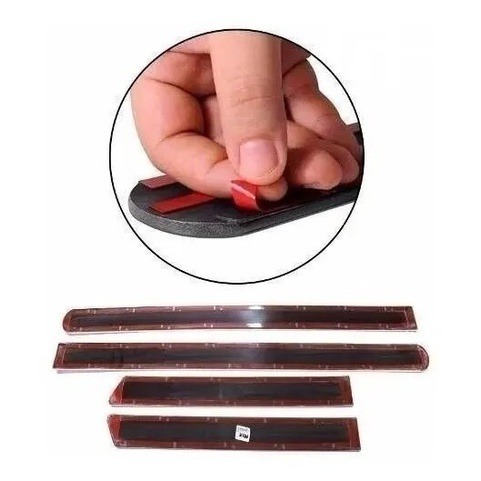 Kit Frisos Laterais Escort Hobby 1993 94 95 96 Preto Fino — imagem 2 de 2
