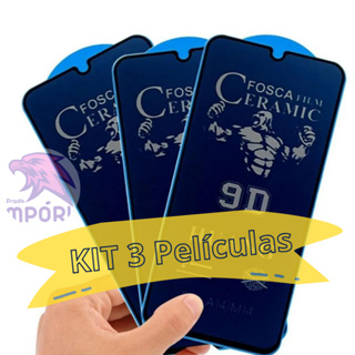 KIT 3 Película 9D Ceramica Privacidade Fosca Anti Spy para IPhone 15 14 13 Pro Max/ 12/ 11/ XR em Oferta na Shopee