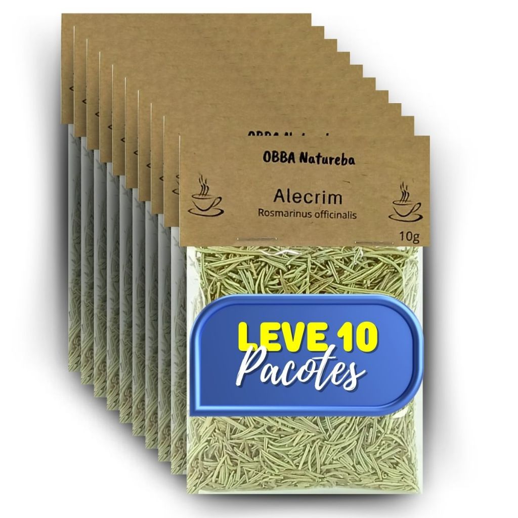 10 Pacotes Chá de Alecrim | Ervas Alecrim Proprio para Cha
