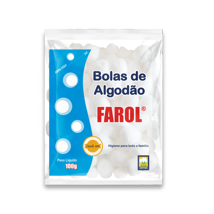 Algodão Hidrófilo Bola 100g Farol