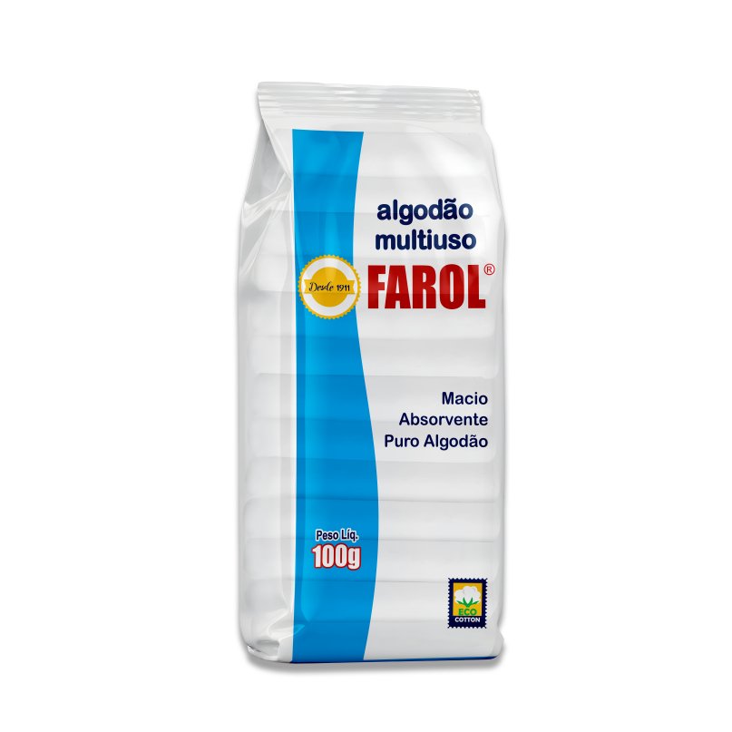 Algodão Hidrófilo Multiuso 100g Farol