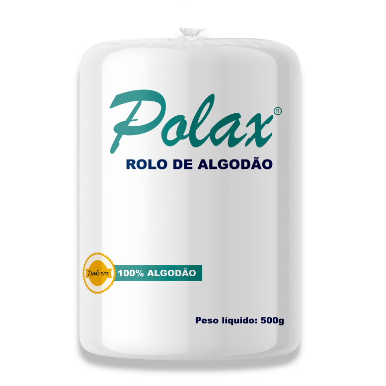 Algodão Hidrófilo Rolo 500g Polax