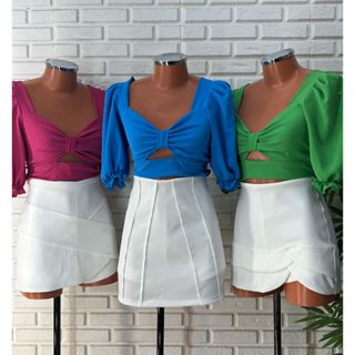 Cropped Kathy Elastec Detalhe Frente