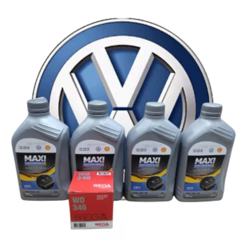 Kit Troca Óleo -  Shell 508/509 5w40 VW Mpi Msi Tsi Gol Polo Tcross  Up Voyage  Saveiro  Virtus