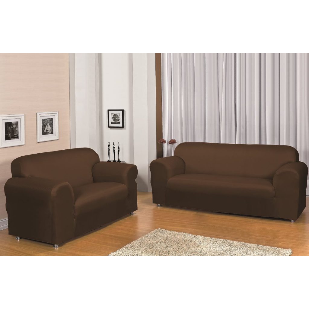 Capa de Sofá Coladinha em Malha Gel para Sofa de 2 e 3 lugares - Lançamento KIT CAPA DE SOFA