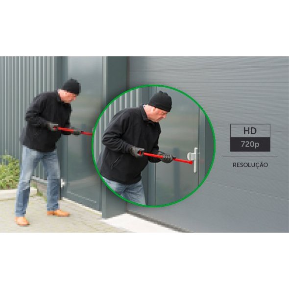 Kit Segurança 4 Câmeras Intelbras Dvr 1204c HD 500GB