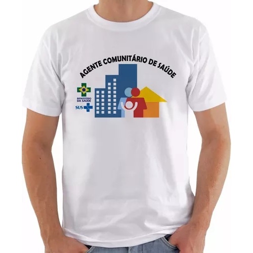 Camiseta Camisa Agente Comunitário De Saúde Agente De Saúde