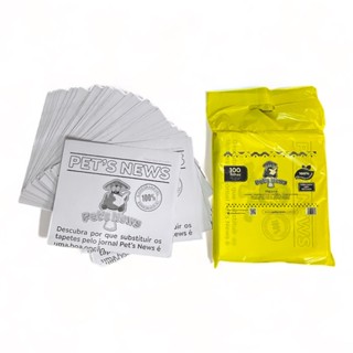 Jornal Pet Fardo com 100 folhas grandes e higiênicas 100% Biodegradáveis