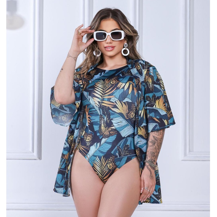 Conjunto Pareo Mais Maio Feminino Body Luxo