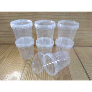 30 un Pote Plástico Redondo Cristal 500 ml com Lacre na Tampa Bolo no Pote em Oferta na Shopee