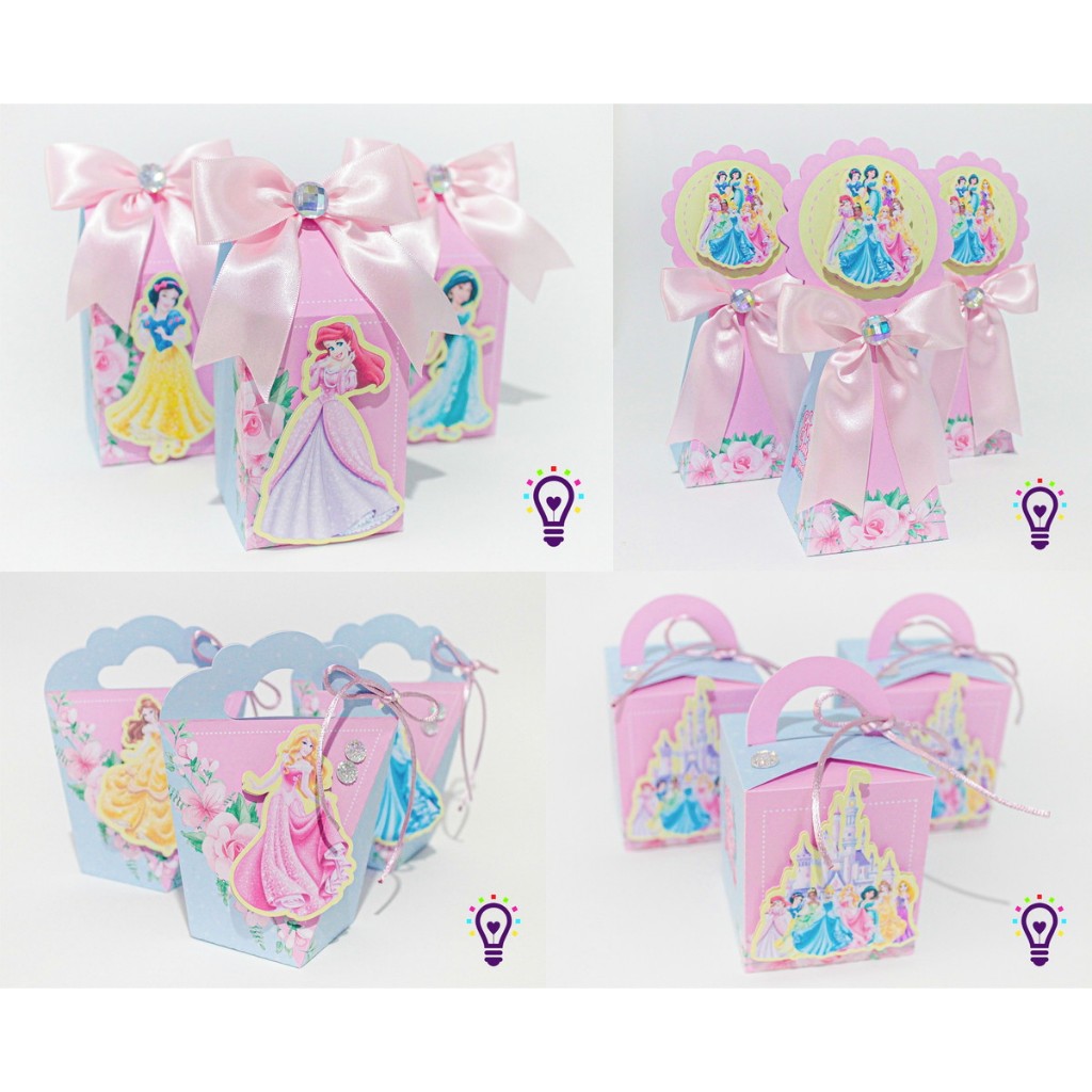 ENVIO RAPIDO/20 CAIXINHAS /PEGUE E MONTE/KIT FESTA/CAIXINHAS/LEMBRANCINHAS/PERSONALIZADOS:TEMA PRINCESAS DISNEY