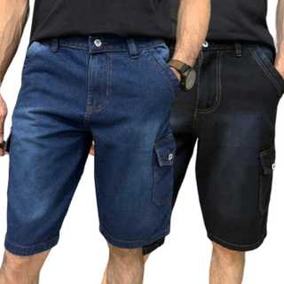 Kit 2 Bermuda Masculina Jeans Cargo Bermudas/Short Cargo