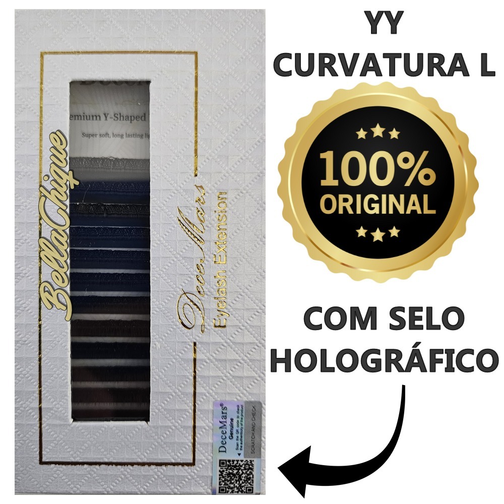 Cílios Y Curvatura L Decemars Original Olho Raposa Efeito Fox Eye Extensão Cílios Volume Brasileiro