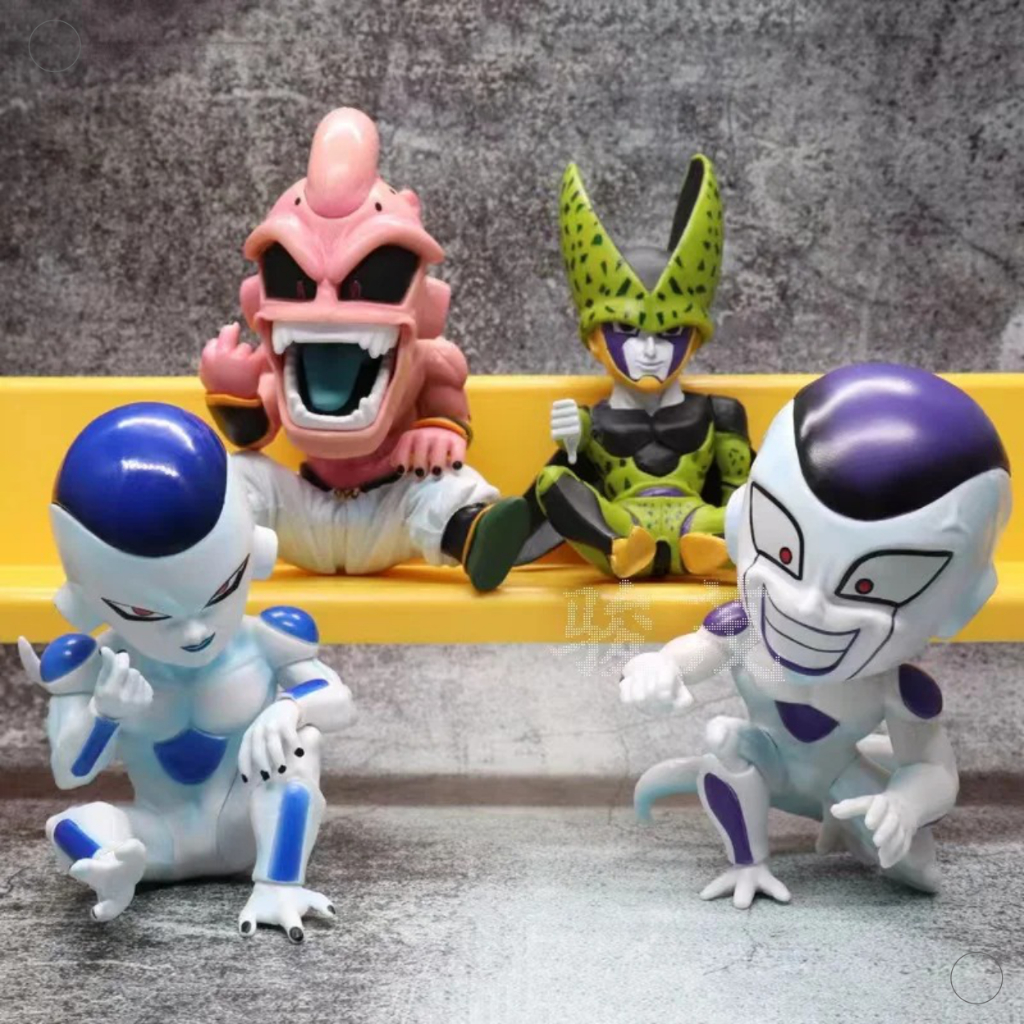 Action Figure Boneco Miniatura Dragon Ball Z Viloes Freeza Cell Majin Bu Anime Cultura Pop Colecionavel