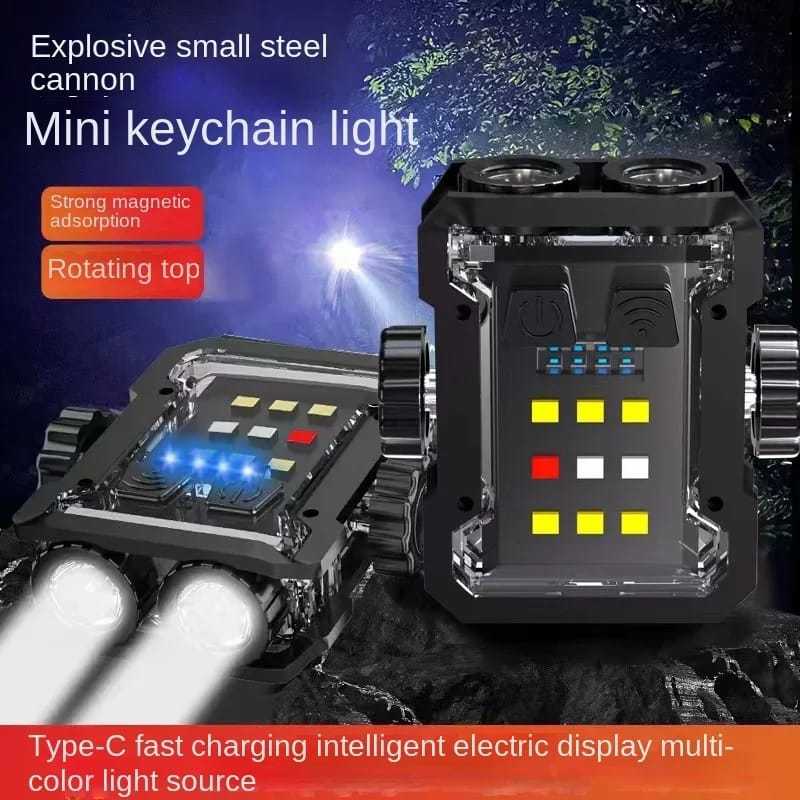 Mini Lanterna Pequena Edc Boruit Led Forte Fidget Spinner Mx Multifunção luz de alerta MT205 (10)