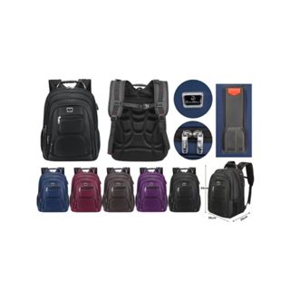 Mochila Impermeável Escolar Resistente Bem Espaçosa Faculdade Trabalho Viagem Cabo de Aco Usb/Fone
