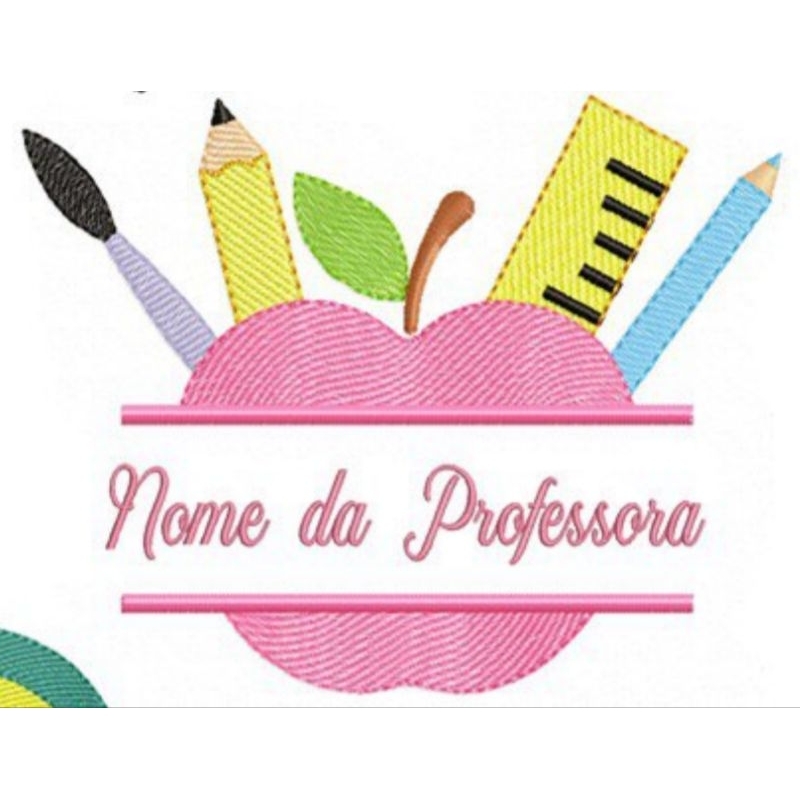 Patch Termocolante Professora  Bordado em Oferta na Shopee