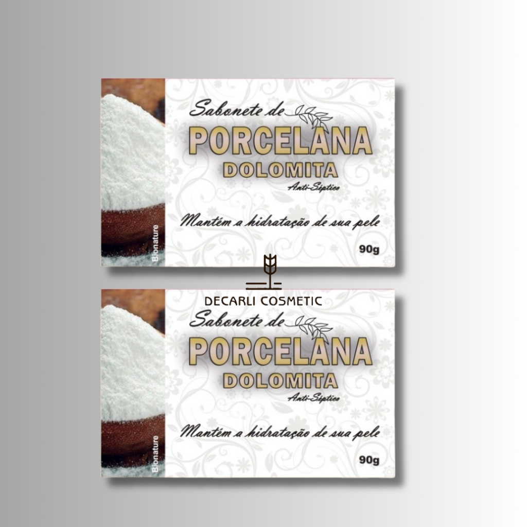 2 UN Sabonete Barra de Porcelana (Dolomita) 90g - Bionature em Oferta na Shopee