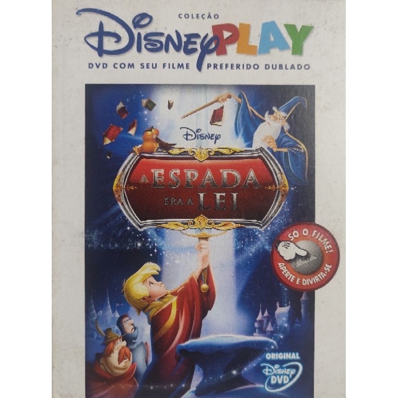 Dvd Coleção Disney Play A Espada era a lei Walt Disney Otimo Estado