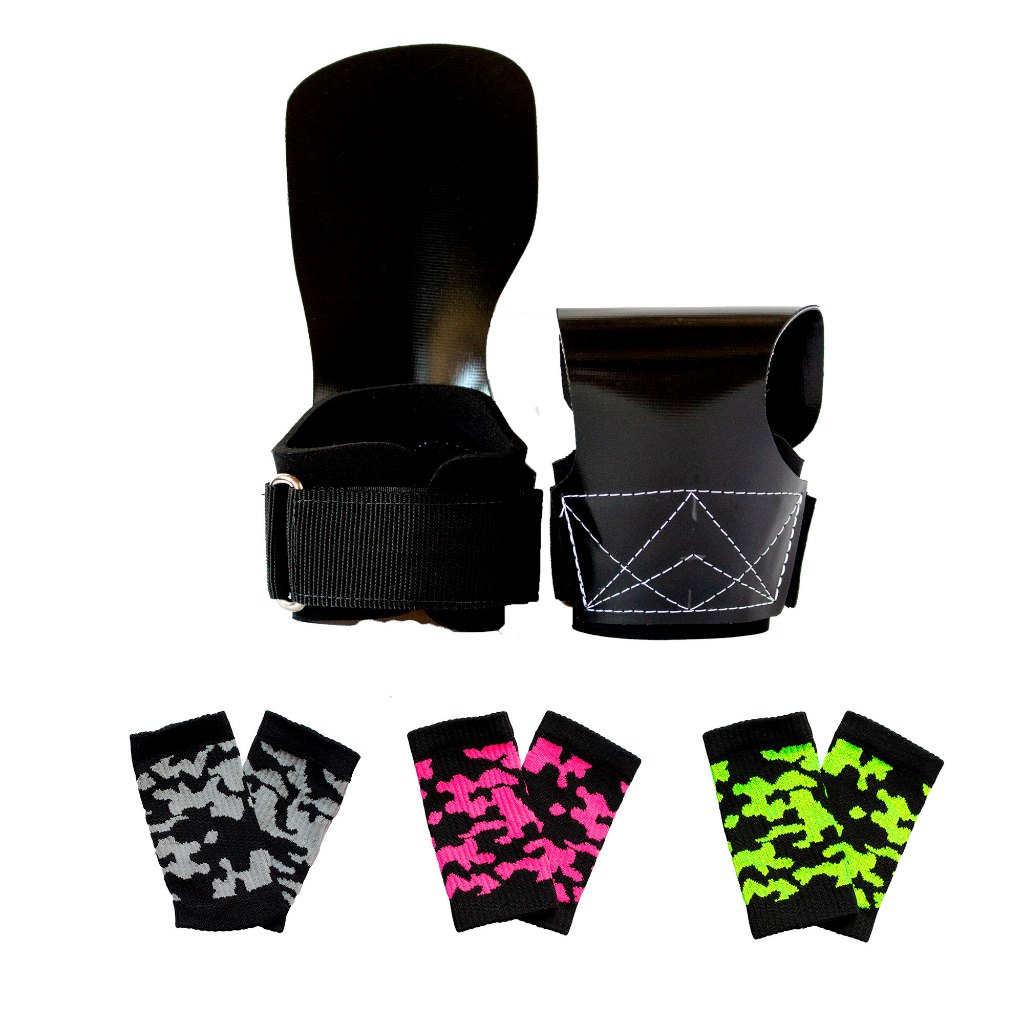 Hand Grip Crossfit Competittion - Luva Palmar de Proteção Pull UP - Com Munhequeira Canelada em Oferta na Shopee