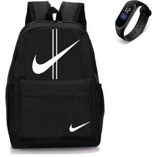 Mochila Unissex Masculina Feminina Grande Resistente Promoção Oferta + Relógio