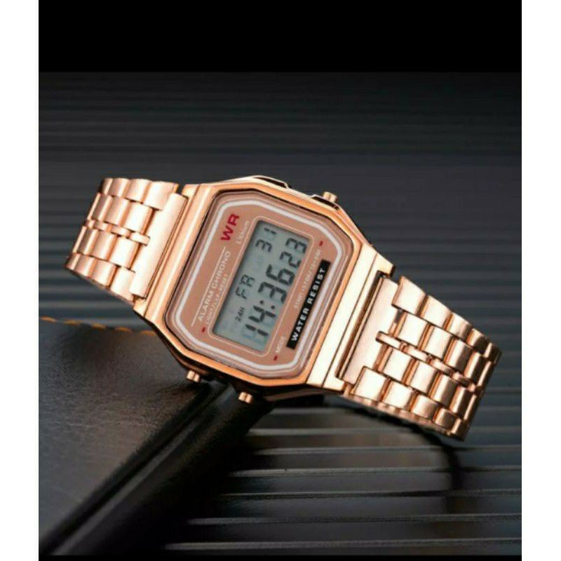 Relogio DIGITAL Vintage Retrô Unissex Feminino Masculino 22cm Metal Novo em Oferta na Shopee
