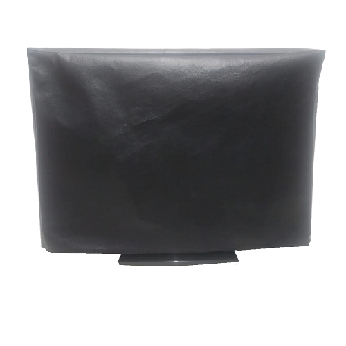Capa TV Em Corino Preto de Alta Qualidade Fechada atrás