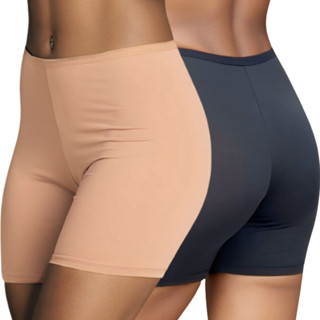 Kit 2 Shortinho Íntimo Segunda Pele Short Anágua Cintura Alta - Anagua