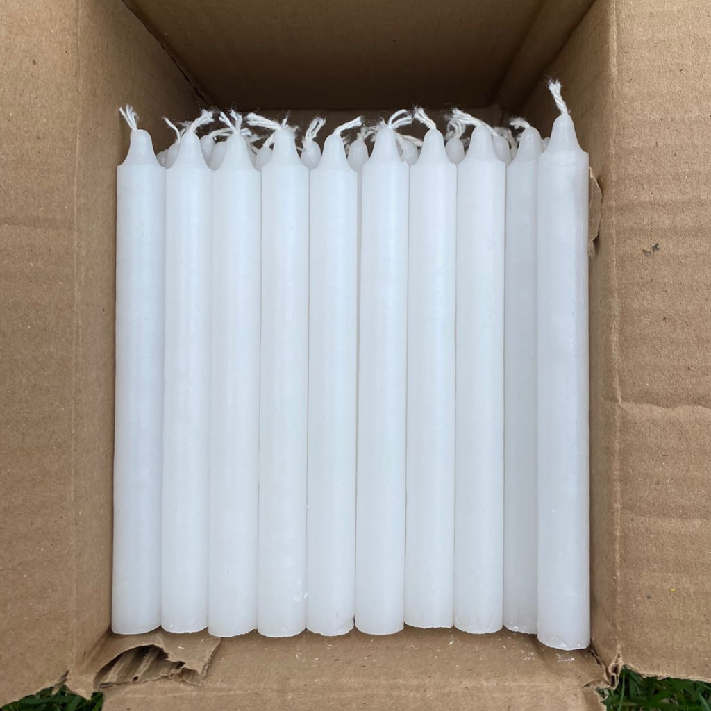 Kit 50 Vela Palito Branca Número 5 14,5cm X 1,4cm Parafina Pura Atacado em Oferta na Shopee