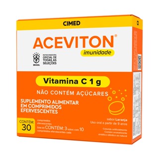 Vitamina C Aceviton Imunidade 30 Comprimidos Efervescentes