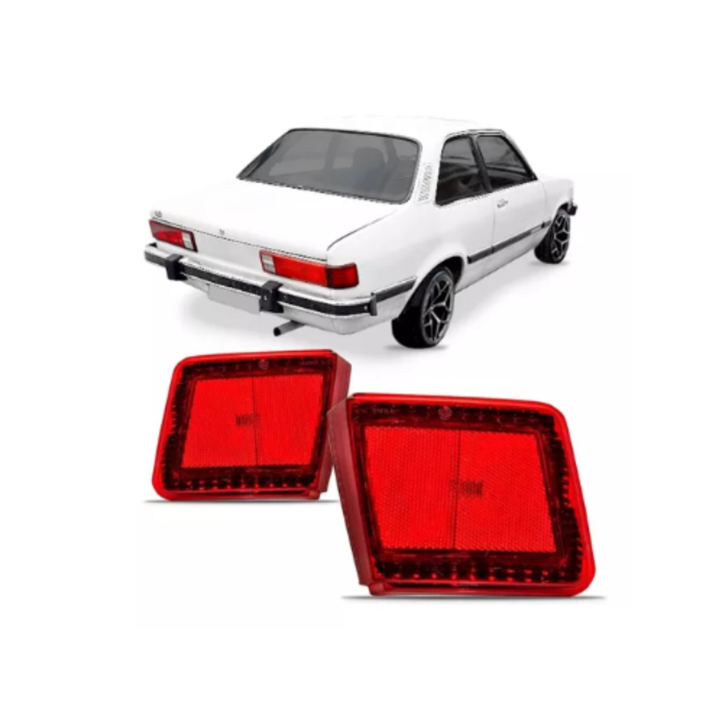 Lanterna Traseira Chevette 1980 1981 1982 Sedan Canto Rubi
