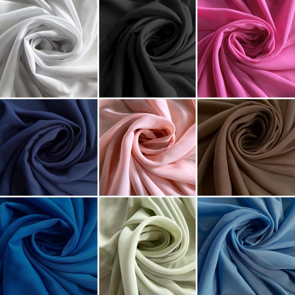 Tecido Chiffon de ceda New Sabia - 100% Poliéster - 1 metro por 1,50 de largura