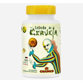 Levedo de Cerveja Suplemento Alimentar 100 capsulas - Chamed.