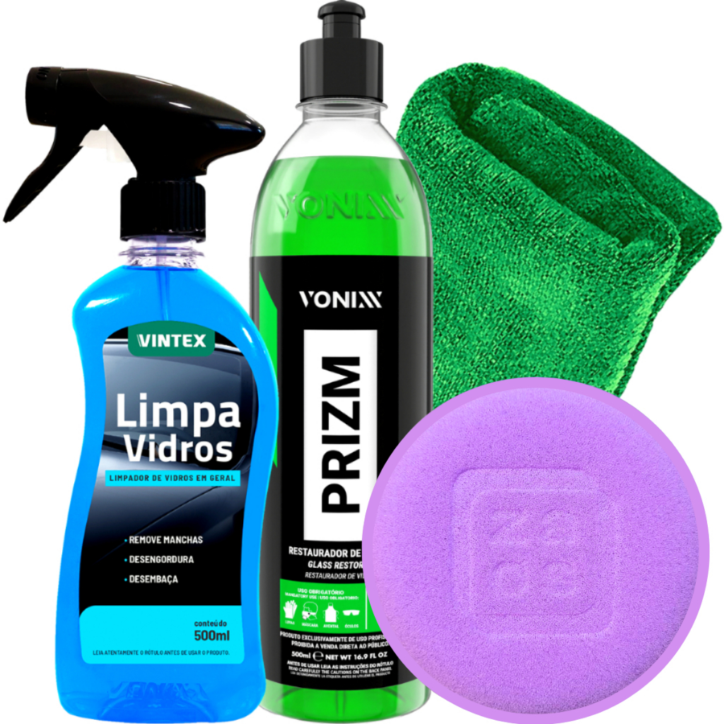Prizm Removedor de Chuva Acida Restaurador + Limpa Vidros 500ml Vonixx - Spare Parts and Accessories for Vehicles