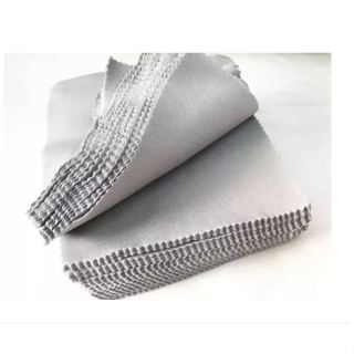 Flanela De Microfibra Para Óculos Cor Cinza 12,5 x 12,5cm (pacote vem 100 un.)
