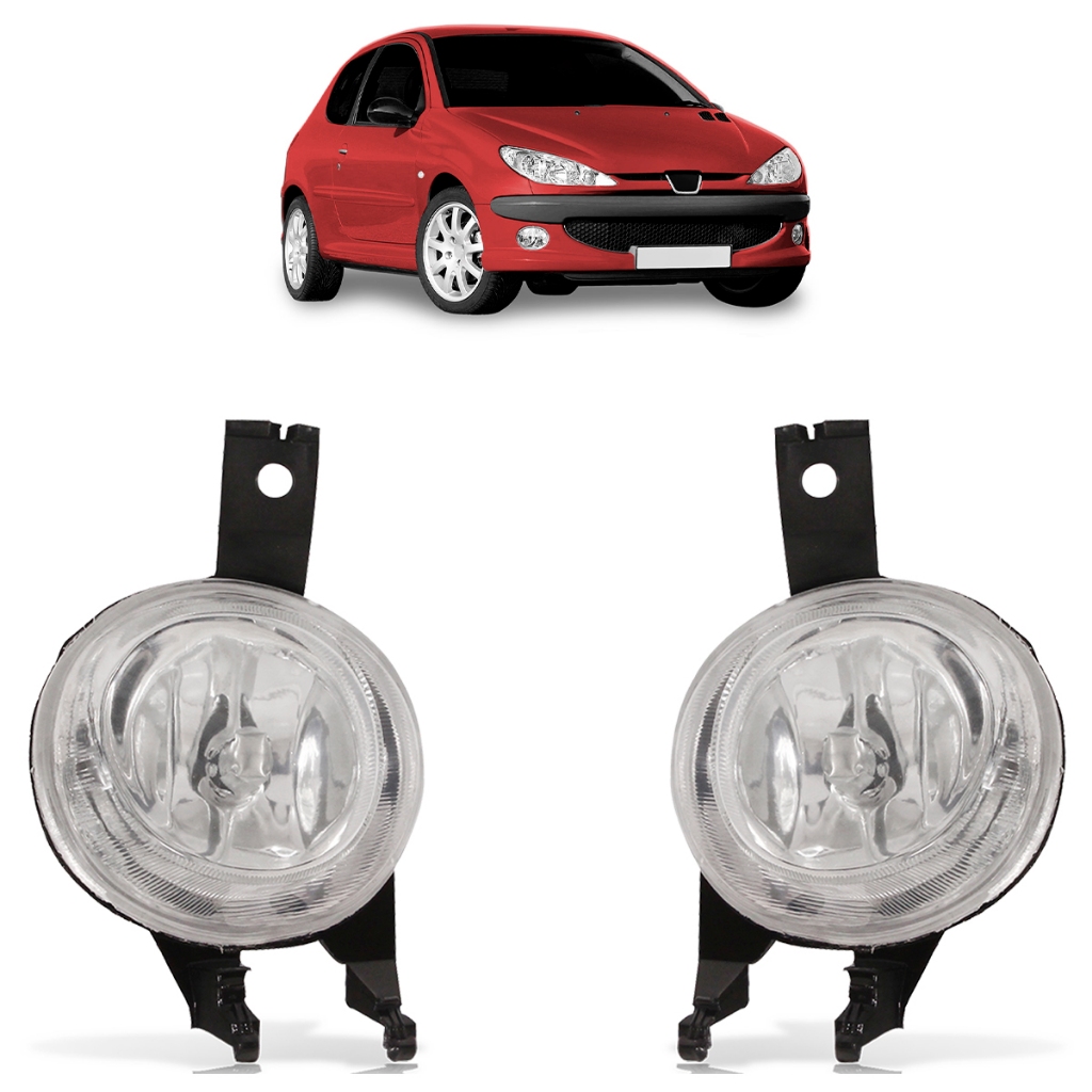 Farol Milha Auxiliar 206 1998 1999 2000 2001 2002 2003 2004 Boquinha Lente Lisa Vidro em Oferta na Shopee