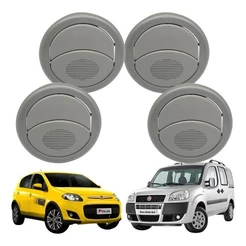 Kit 4 Difusor Saída De Ar Doblo 2002 até 2018 Novo Palio 2012 até 2018