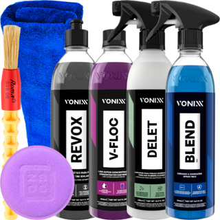Kit Lavagem Revox Pneu Pretinho V-Floc Delet Blend Vonixx em Oferta na Shopee