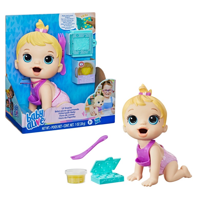Boneca Baby Alive Hora da Papinha Loira - Hasbro F2617 - Mom & Baby