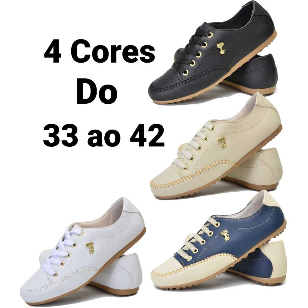 Tênis Feminino Sapatênis Casual Mocassim Estilo e Conforto Absoluto