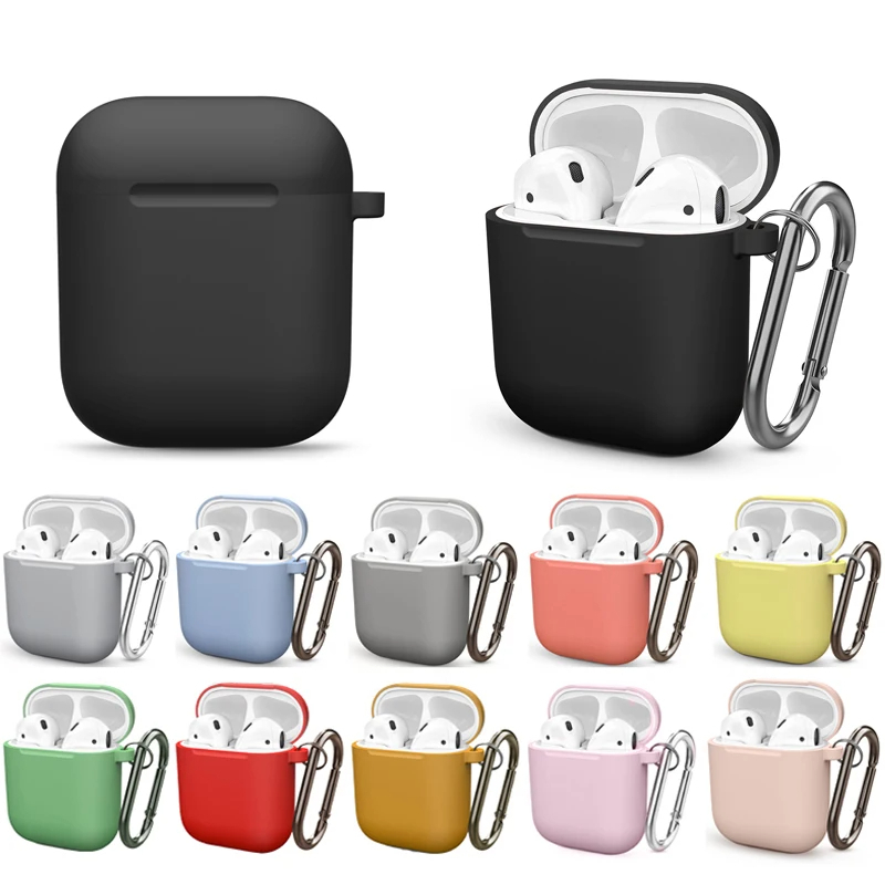 Capa silicone  case grosso Antiderrapante e anti-queda airpods 1 2 NÃO INCLUI FONE em Oferta na Shopee